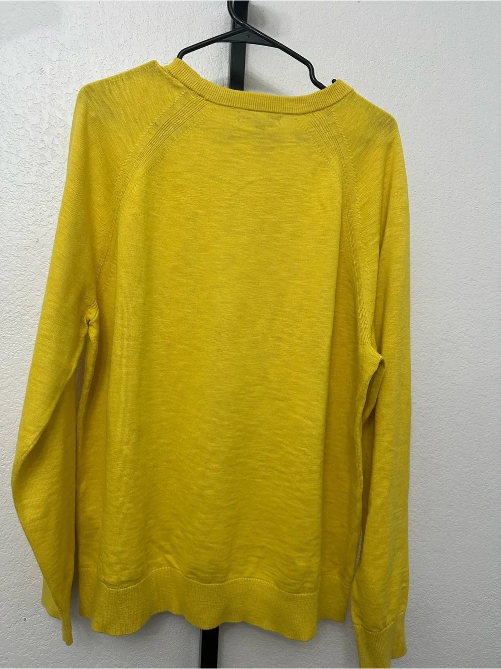 Banana Republic Men's Yellow Crewneck Sweater